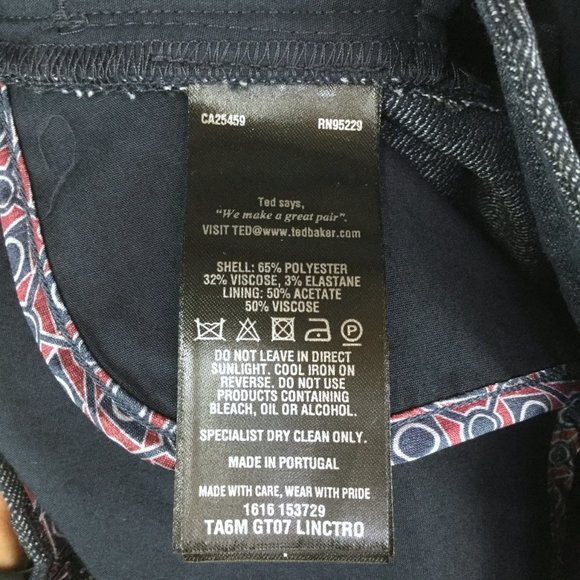 Ted Bakerl Linctro Semi Plain Trouser - Picture 7 of 7